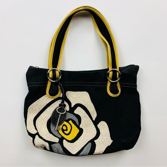 Fossil Bags Vintage Fossil Cloth Embroidered Floral Handbag Poshmark